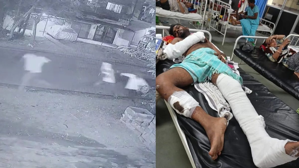 CG Crime News: The miscreants chased and beat the contractor, thrashed him with sticks and rods, his treatment is going on in the hospital