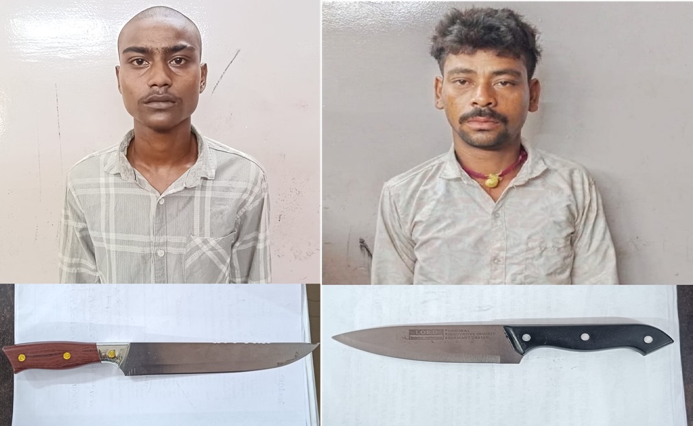 RAIPUR CRIME: Two accused arrested with sharp knife in Raipur, action taken against both under Arms Act