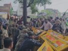 CG NEWS: Amidst torrential rains, Congress gheraoed the District Education Officer's office in protest against rationalization