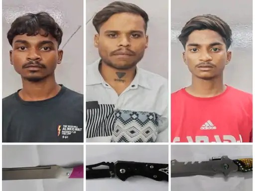 CG CRIME: 3 knife attackers caught during checking of drug peddlers in Raipur: 5 cases registered against one miscreant