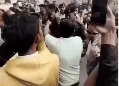 CAF Waiting List Candidates: CAF Waiting List Candidates protest, clash with police demanding a meeting with the Home Minister